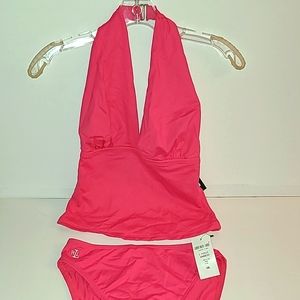 Ralph Lauren 2 piece halter top swimsuit